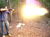 Nagant M38 Muzzle Blast-Kevin Shooting 2.jpg