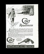 colt ad-Colt Readiness-guy on snowshoes 1926 09aug05.jpg