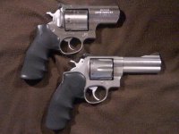 Ruger SRH .454 Casull and S&W 625 .45 Colt reduced.JPG