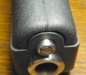 Glock 20 muzzle looks cracked but is not 9-10-2014.jpg