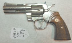 Colt Python 357 mag   $1295 + tax = $1418 out the door 12-10-2013.jpg