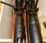 Arisaka type 99 left and type 38 right 3-16-2015.jpg