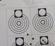 2.1 in 5 shot group 50 yards Tokarev S&B factory ammo 7-14-2004 range report.jpg