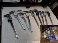 9  working calipers and the box of caliper junk yard 5-22-2015.jpg