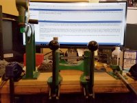 RCBS green reloading board clamped 7-16-2016.jpg